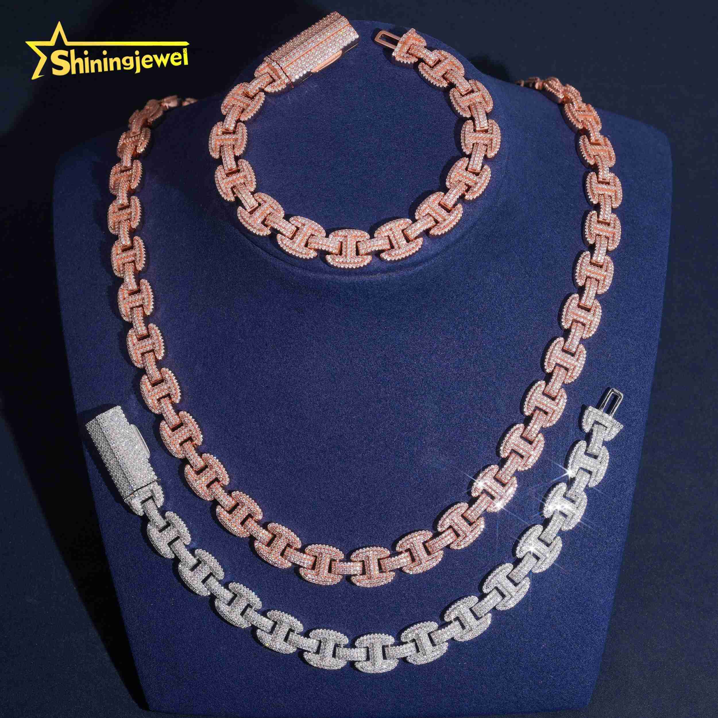 Cuban Link Chain 12Mm - 힙합 커스텀 뉴힙 블링 모이사나이트 패션