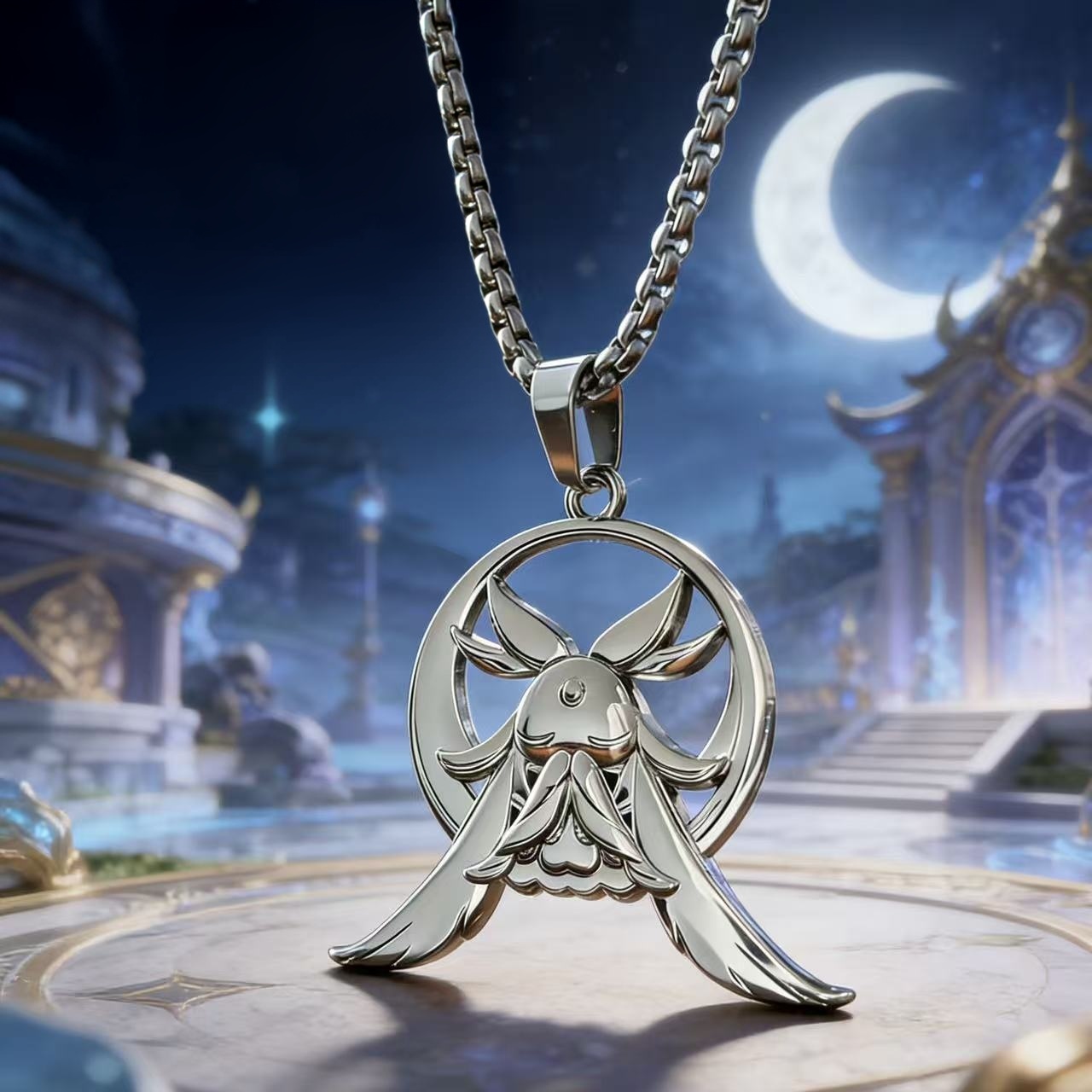 Anime Pendant Necklace - 게임 Genshin Impact Columbina Kuuhenki 펜던트
