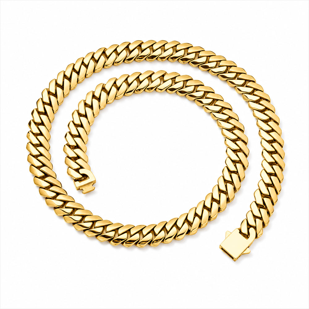 ESKEEM 고광택 스테인리스 스틸 마이애미 큐반 링크 - Cuban Link Chain 12Mm 리뷰 및 가격