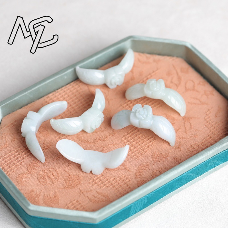 2PC 천연 화이트 경옥 옥 로즈 팔찌 펜던트 비드 D - Earrings 리뷰 및 가격