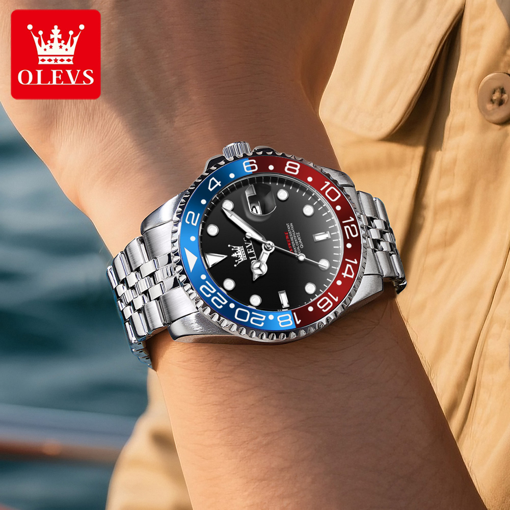 OLEVS 5657 오리지널 브랜드 남성용 시계 비즈니 - Watch Accessories 리뷰 및 가격