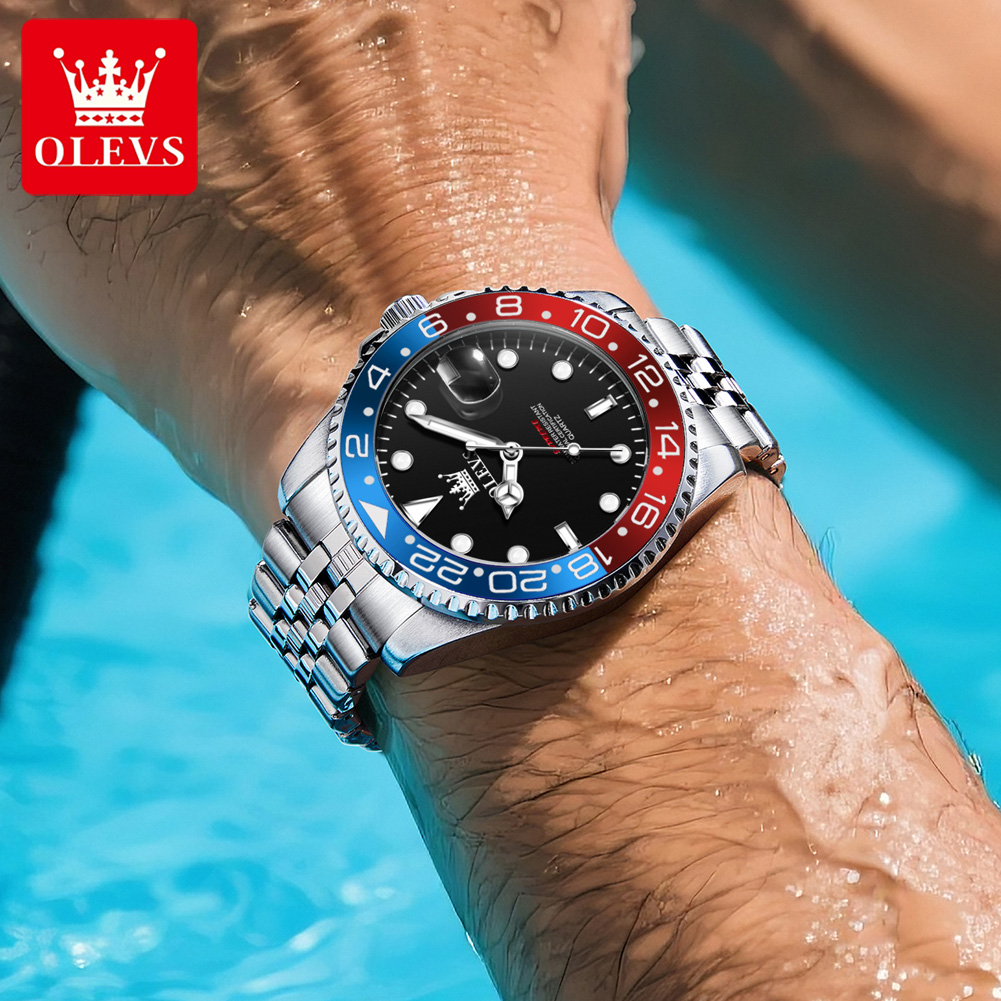 OLEVS 5657 오리지널 브랜드 남성용 시계 비즈니 - Watch Accessories 리뷰 및 가격