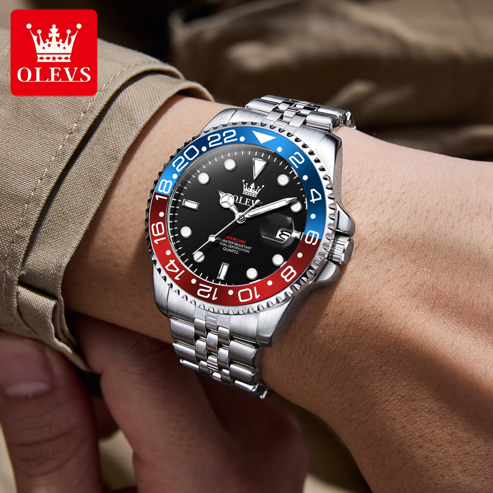 OLEVS 5657 오리지널 브랜드 남성용 시계 비즈니 - Watch Accessories 리뷰 및 가격
