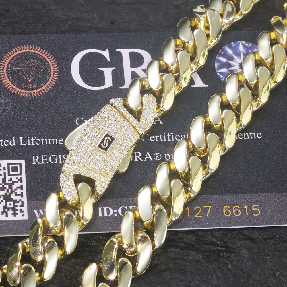 ESKEEM 새로운 925 실버 모나코 체인 아이스 V - Cuban Link Chain 12Mm 리뷰 및 가격