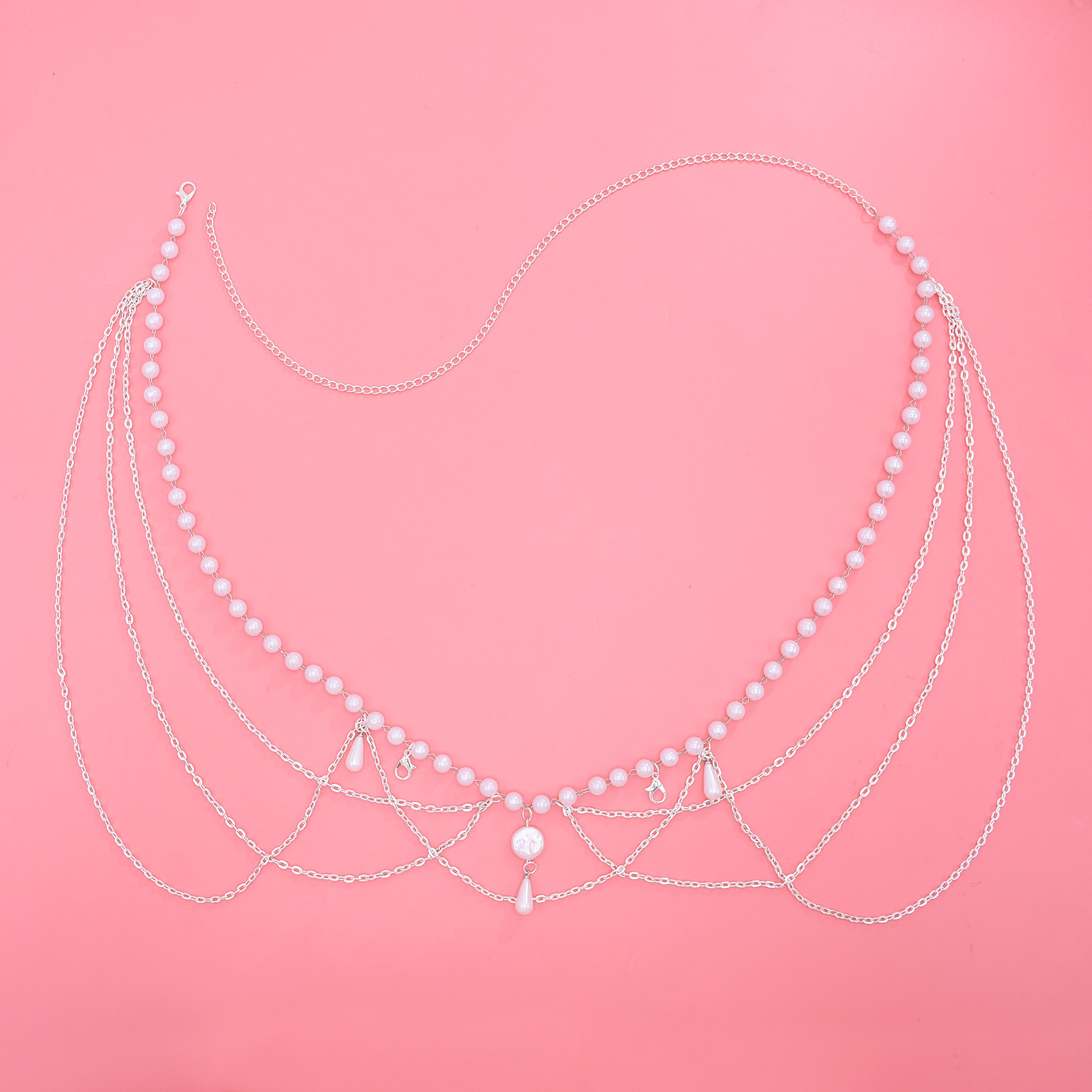 섹시한 허리 체인 벨트 여성을위한 멀티 레이어 모조 진 - Body Jewelry 리뷰 및 가격