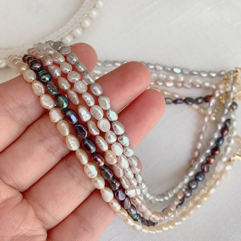 여성용 천연 담수 진주 목걸이, 작고 불규칙한 진짜 바 - Pearl Choker Necklace Vintage 리뷰 및 가격