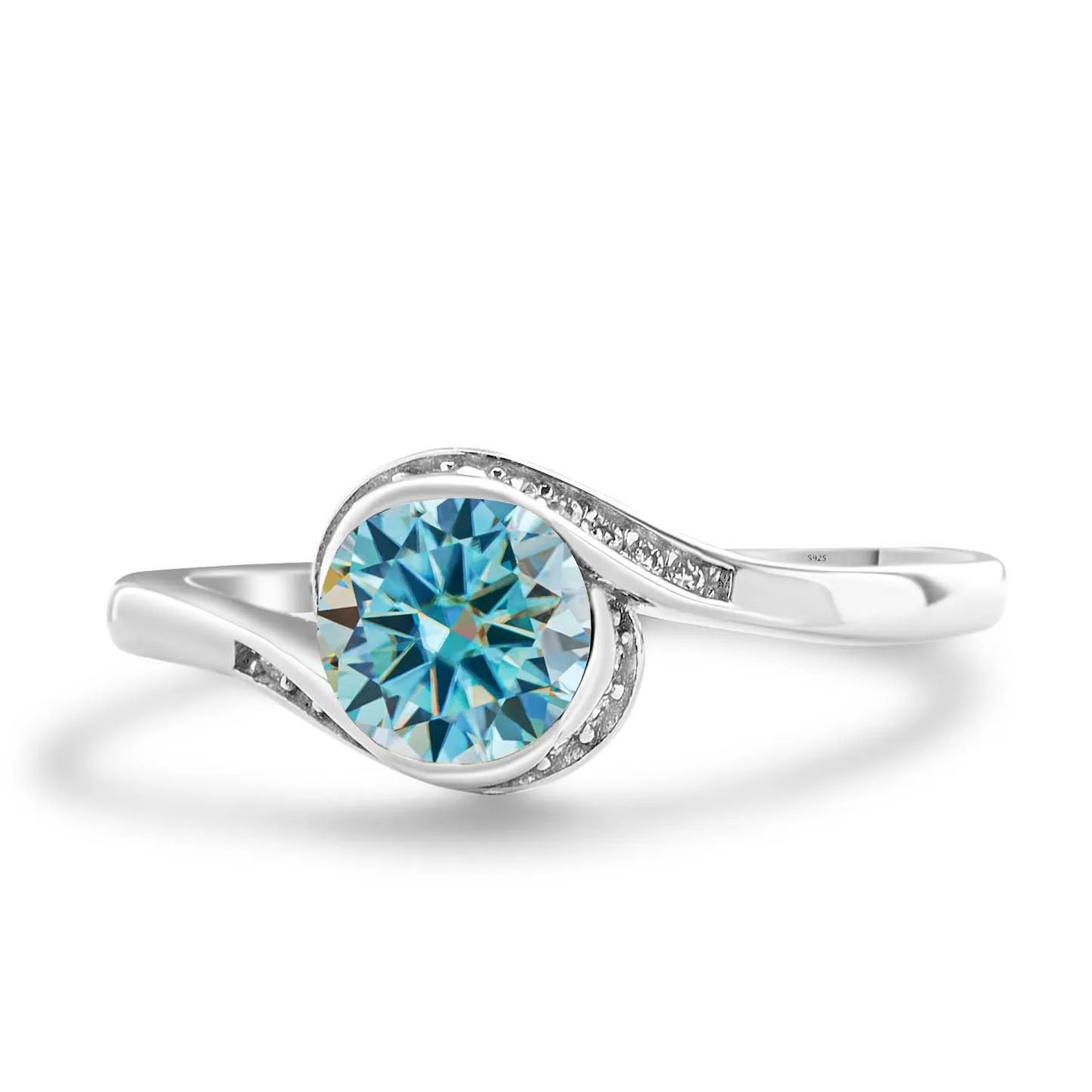 여성용 모이사나이트 다이아몬드 반지 고급 1캐럿 D 컬 - Moissanite Engagement Ring 1 Carat 리뷰 및 가격